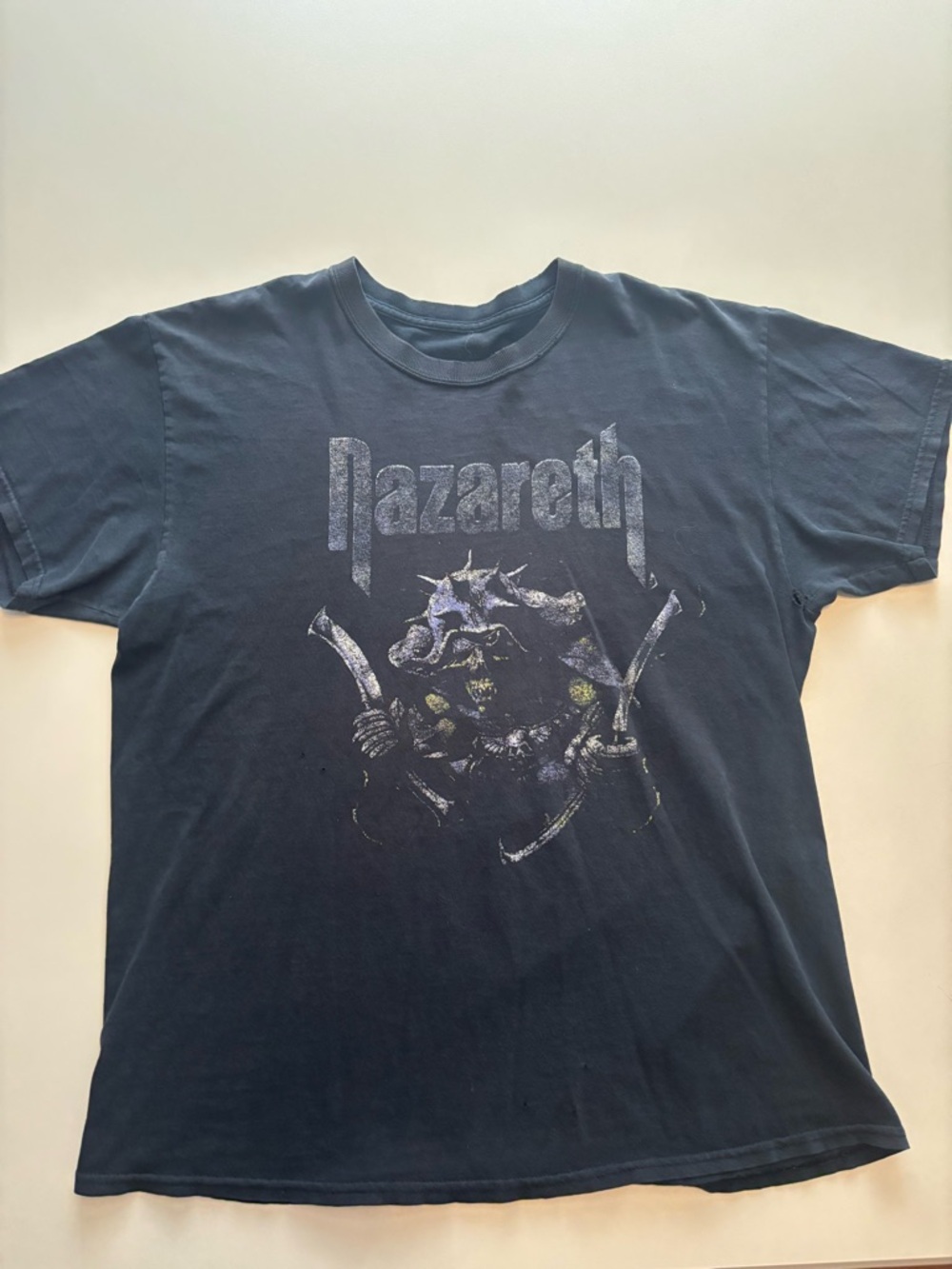Vintage Nazareth metal band tee faded/ distressed perfectly